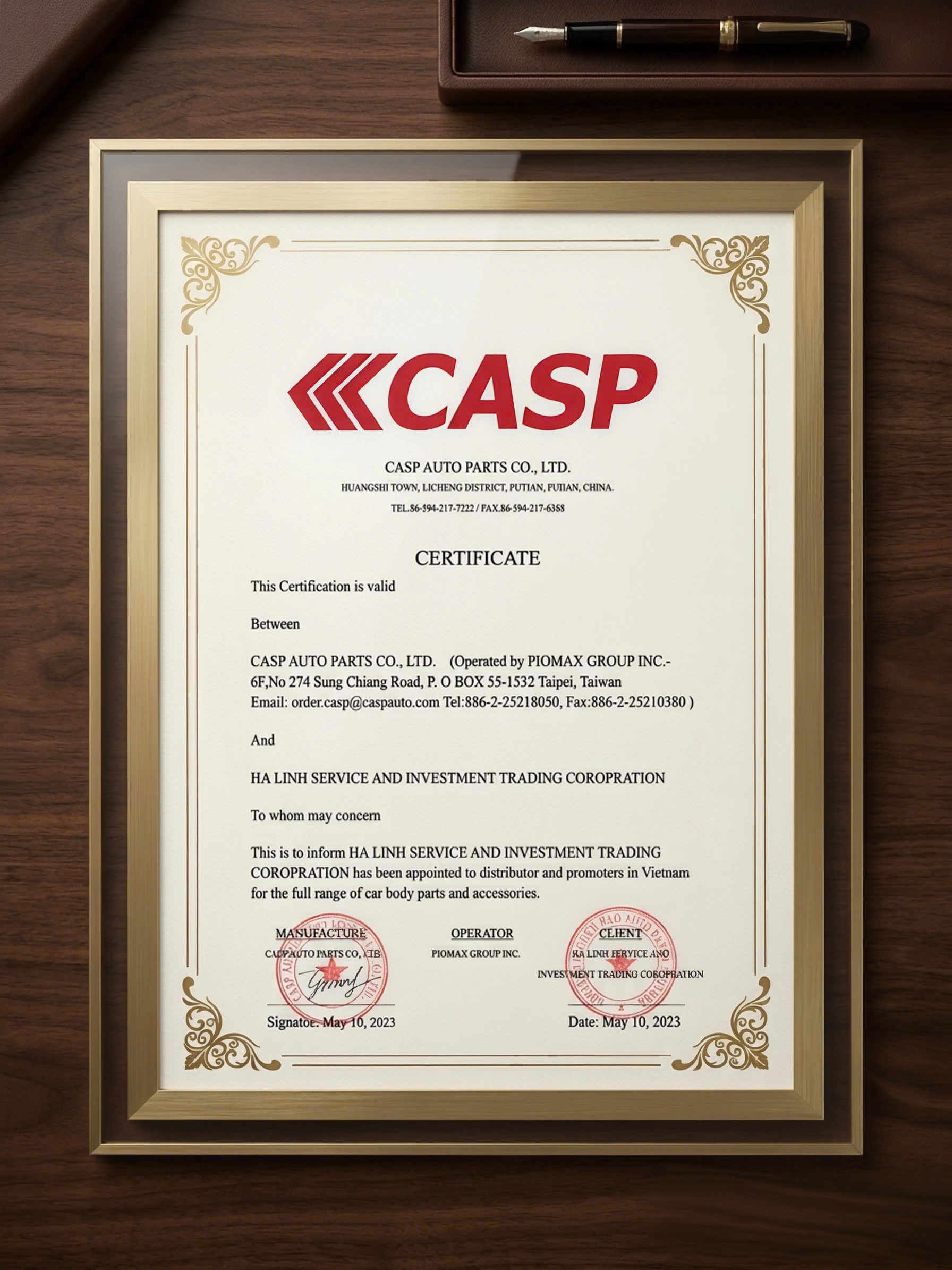 Chứng nhận ủy quyền CASP Vietnam