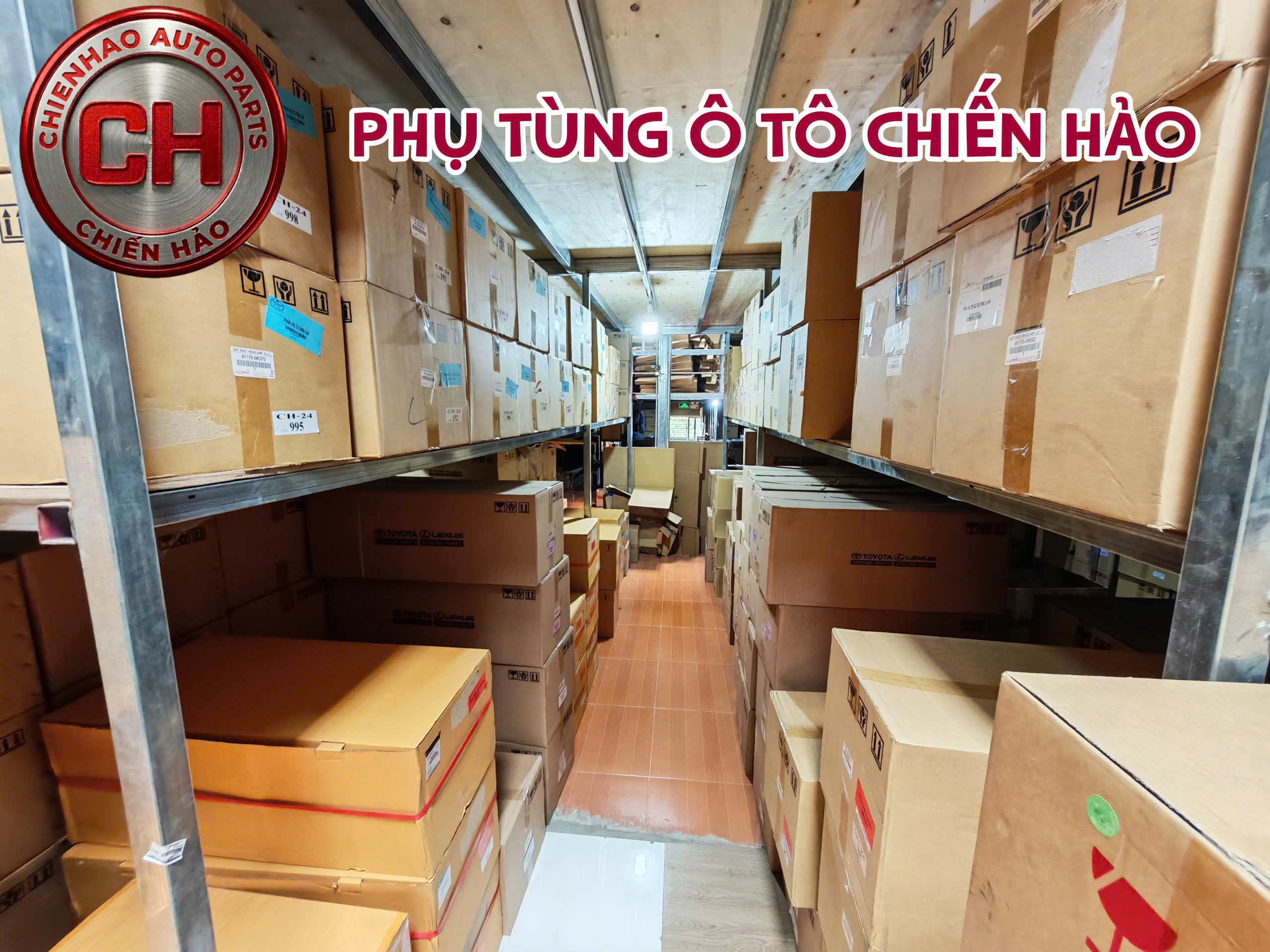 Toàn cảnh kho phụ tùng Chiến Hảo 881 Bạch Đằng